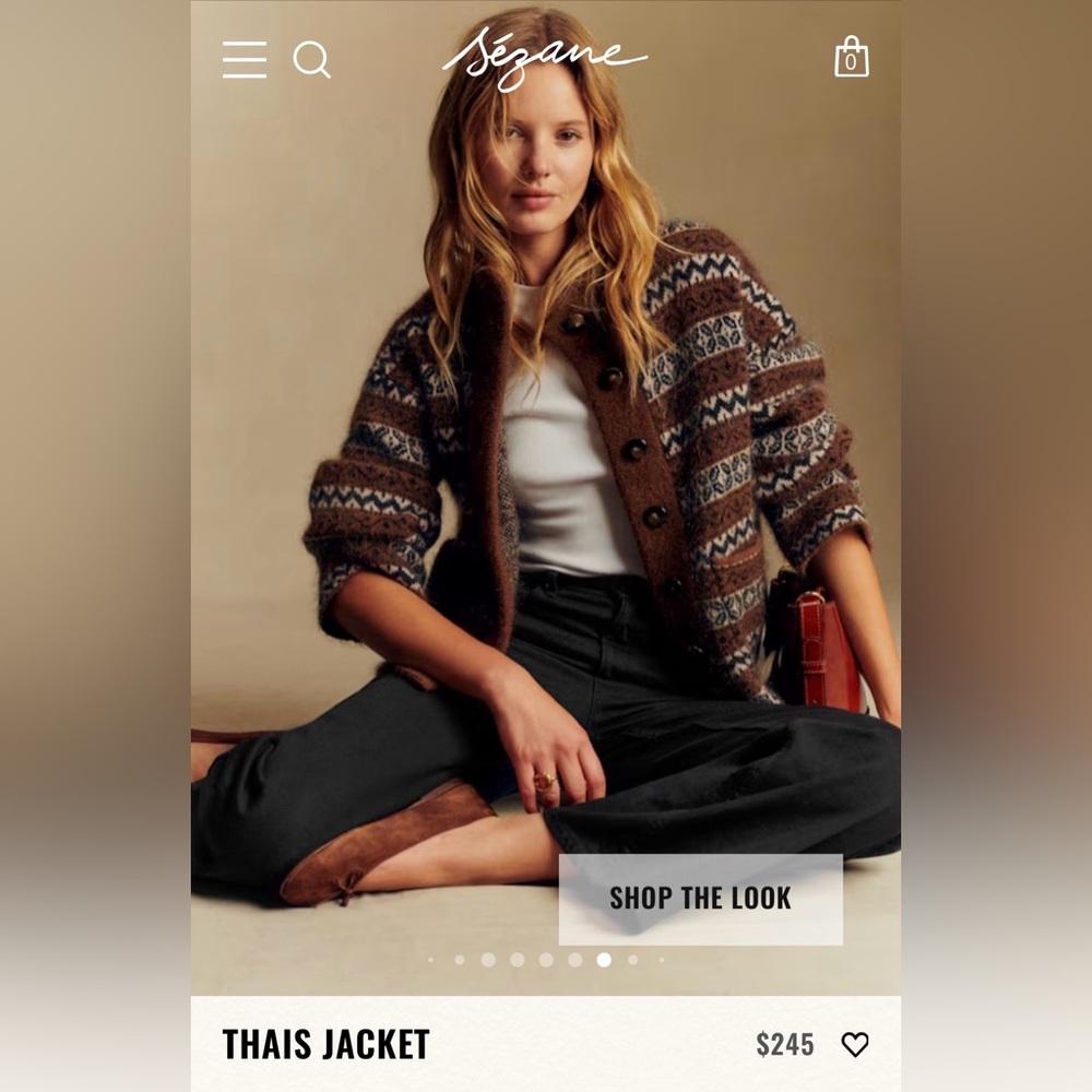 Sezane Thais Jacket Size Medium